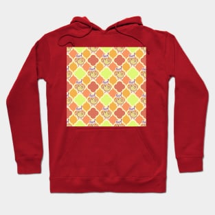 Peep Baby Chick Quatrefoil Pattern Hoodie